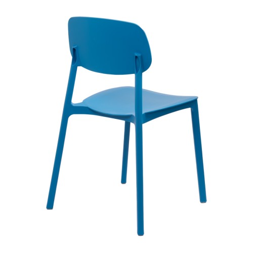 Silla apilable de plástico rígido 