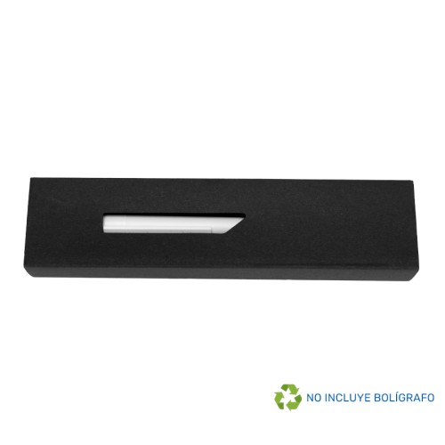 Estuche Porta-Lápiz o Bolígrafo, en cartón negro.