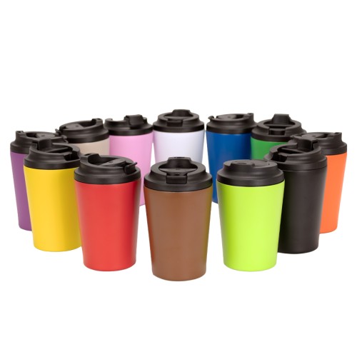 Mug térmico metálico doble pared 